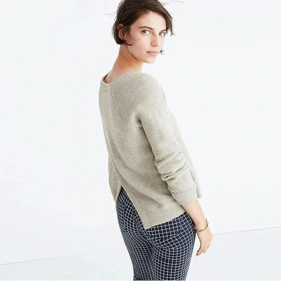Madewell | Caramel Tan Province Cross-Back Pullover Sweater Size Medium M - Picture 6 of 13